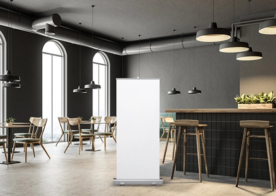 Mockup - Restaurant Retractable Banners