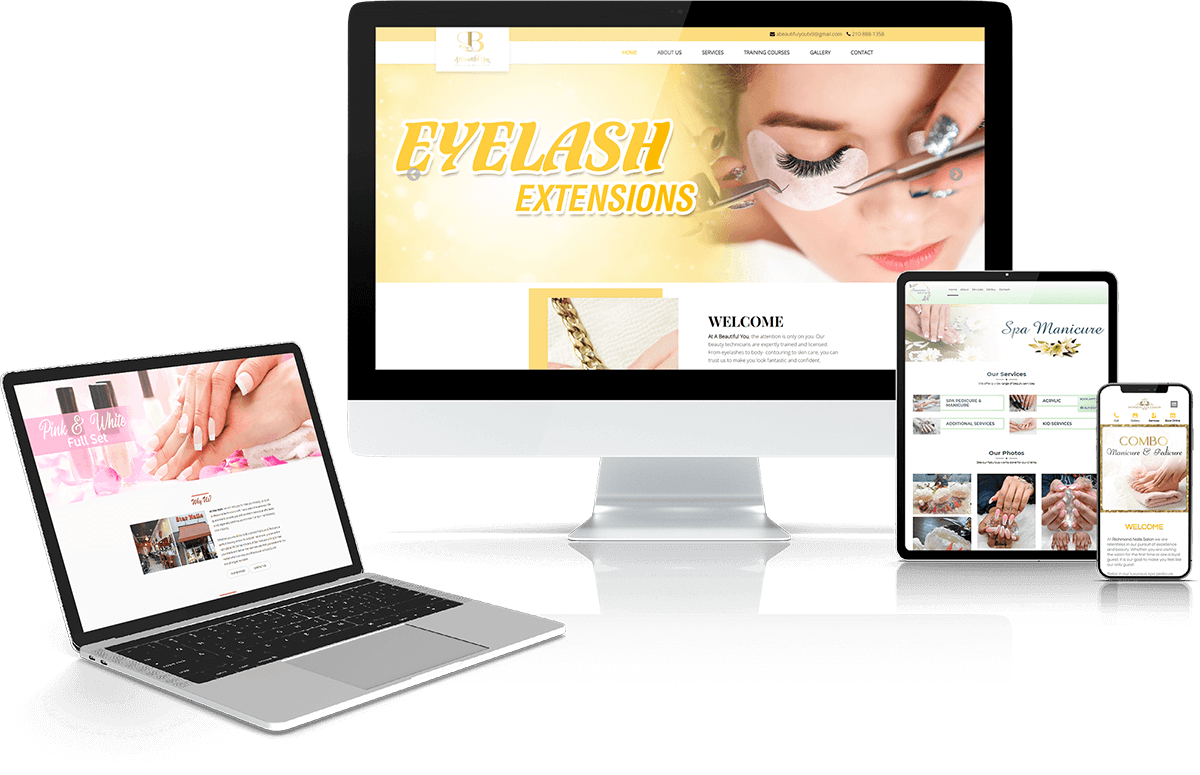 Website design for Nail Salon