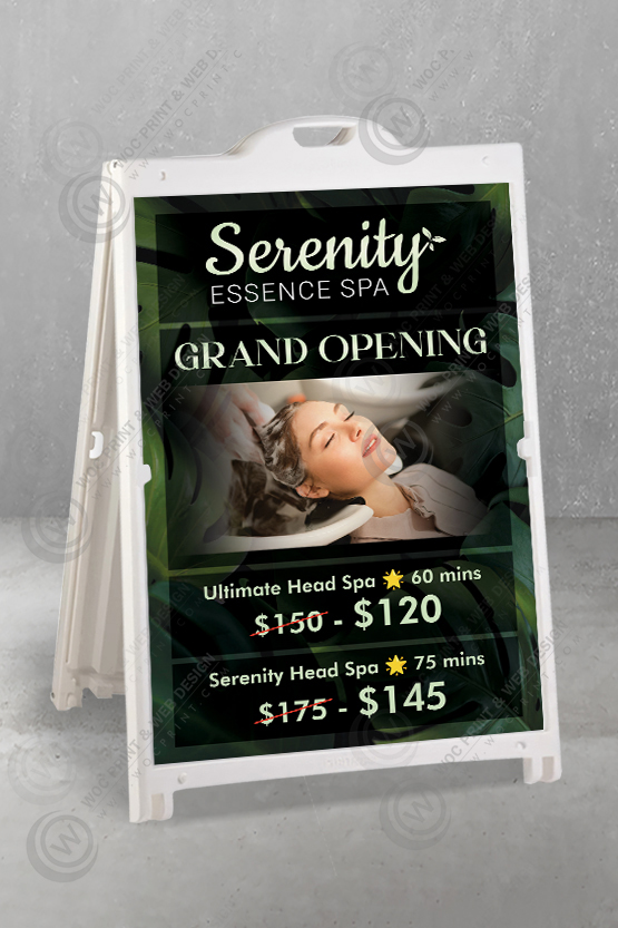 head-spa-a-frame-signs-zaf-06 - Head Spa A-Frame Signs 24x36 - WOC print head-spa-a-frame-signs-zaf-06 - Head Spa A-Frame Signs 24x36 - WOC print