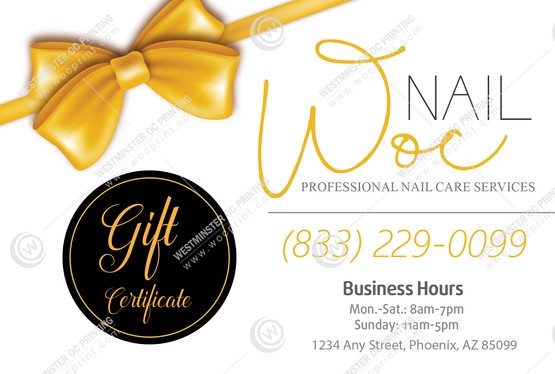 SGC-08 - Standard Gift Certificates