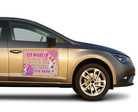 nails-salon-car-magnet-ncm-04 - Car Magnet - WOC print