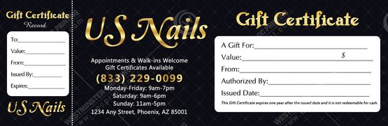 PGC-50B - Premium Gift Certificates