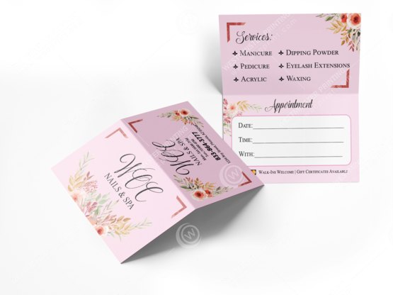 nails-salon-fold-business-cards-bcf-01 - Folded Business Cards - WOC print nails-salon-fold-business-cards-bcf-01 - Folded Business Cards - WOC print