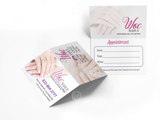 nails-salon-fold-business-cards-bcf-07 - Folded Business Cards - WOC print nails-salon-fold-business-cards-bcf-07 - Folded Business Cards - WOC print