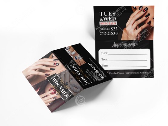 nails-salon-fold-business-cards-bcf-08 - Folded Business Cards - WOC print nails-salon-fold-business-cards-bcf-08 - Folded Business Cards - WOC print