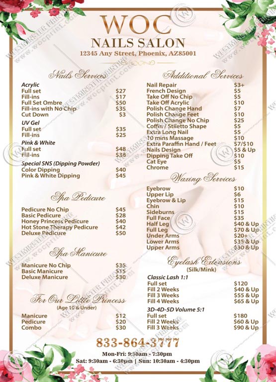 nails-salon-poster-pricelists-pp-25 - Pricelists - WOC print