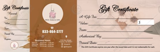 PGC-75B - Premium Gift Certificates