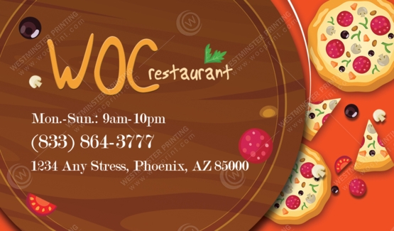 BC-506 - Restaurant Business Cards