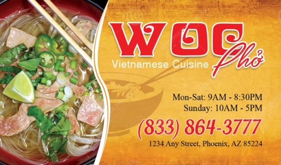 BC-509 - Restaurant Business Cards