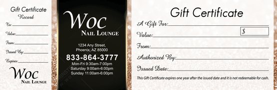 PGC-80B - Premium Gift Certificates
