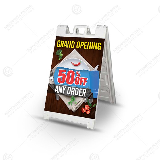 restaurant-a-frame-signs-afs-502 - Restaurant A-Frame 24x36 - WOC print
