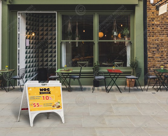 restaurant-sidewalk-signs-sw-501 - Restaurant Sidewalk Signs 24x18 - WOC print
