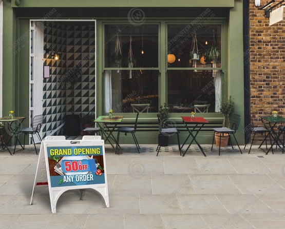 restaurant-sidewalk-signs-sw-502 - Restaurant Sidewalk Signs 24x18 - WOC print