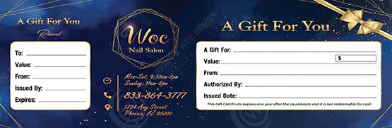 PGC-108B - Premium Gift Certificates