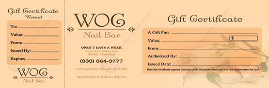PGC-110B - Premium Gift Certificates