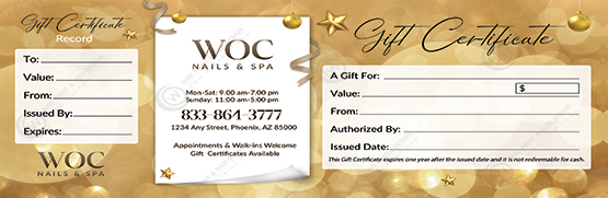PGC-115B - Premium Gift Certificates