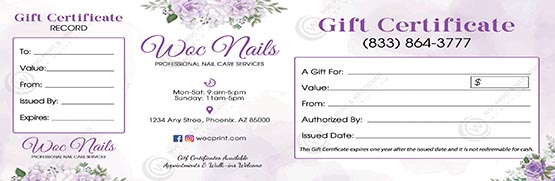 PGC-126B - Premium Gift Certificates
