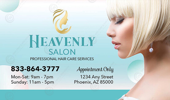 hair-salon-business-cards-hbc-19 - Business Cards For Hair - WOC print