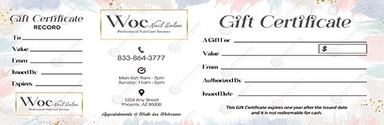 PGC-133B - Premium Gift Certificates