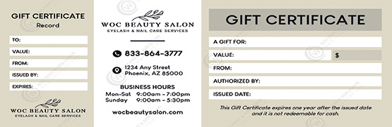 PGC-134B - Premium Gift Certificates