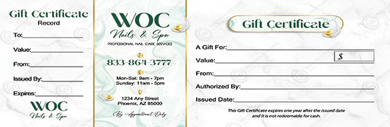 PGC-135B - Premium Gift Certificates