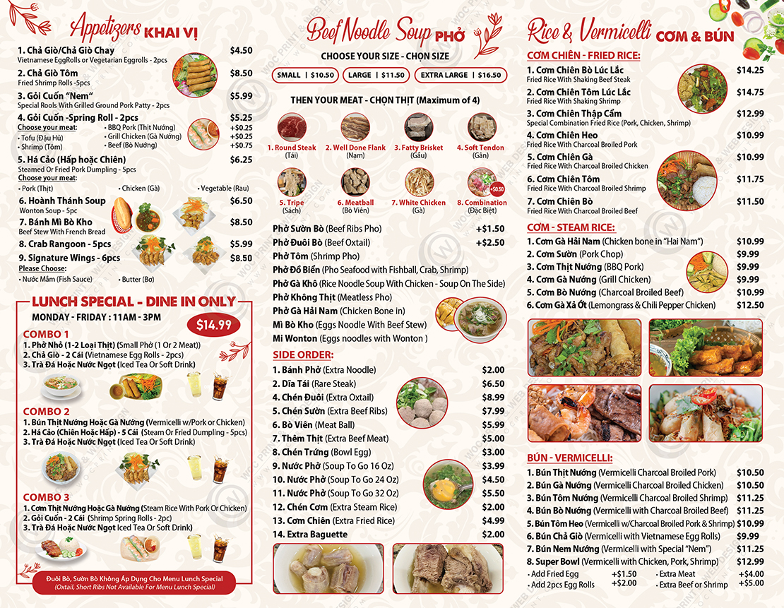 RBR-514B - Restaurant Brochures