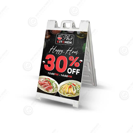 restaurant-a-frame-signs-afs-512 - Restaurant A-Frame 24x36 - WOC print
