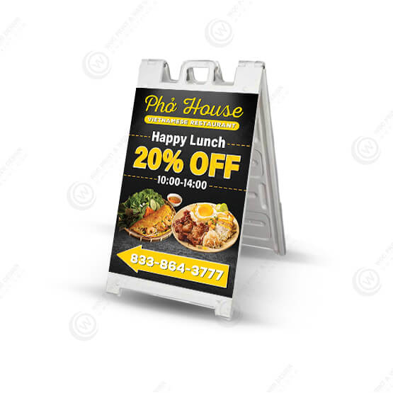 restaurant-a-frame-signs-afs-513 - Restaurant A-Frame 24x36 - WOC print
