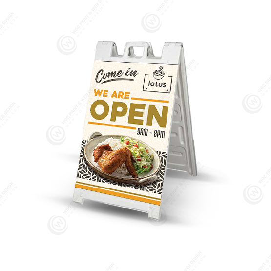 restaurant-a-frame-signs-afs-514 - Restaurant A-Frame 24x36 - WOC print