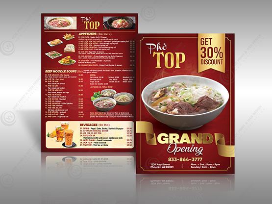restaurant-flyer-fl-509 - Restaurant Flyers - WOC print