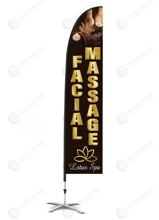 nails-salon-flag-banners-fb-14 - Feather Flag - WOC print