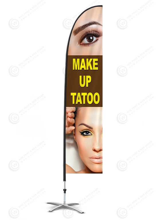 nails-salon-flag-banners-fb-07 - Feather Flag - WOC print