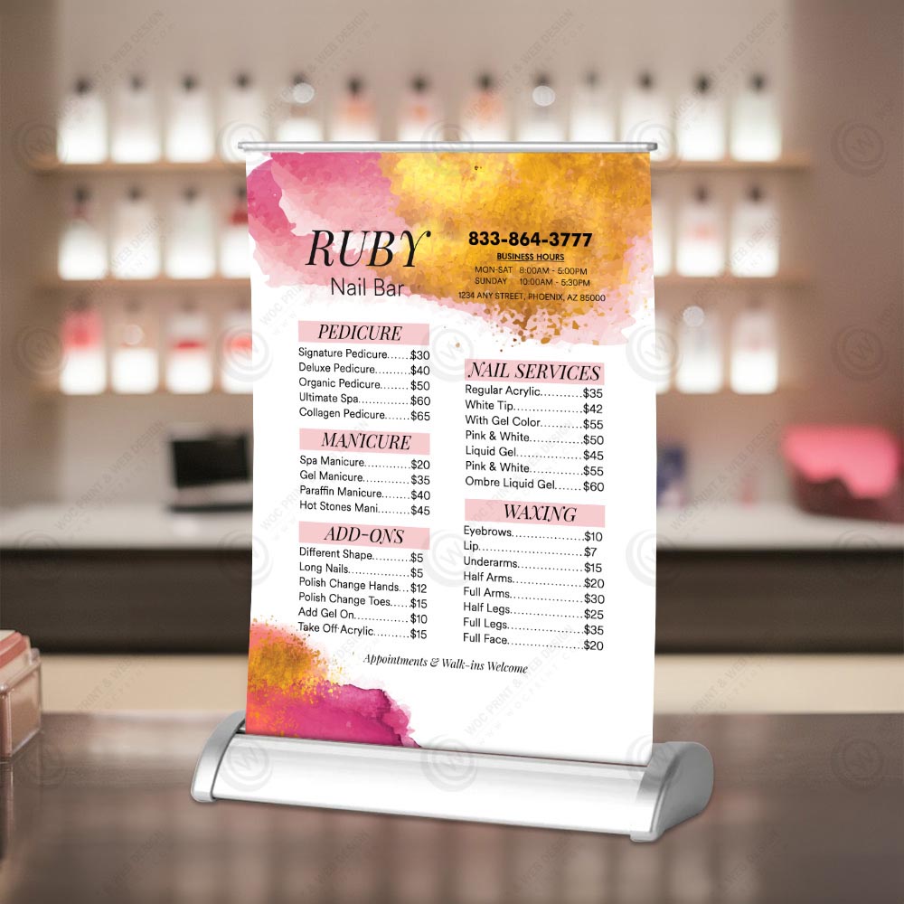 hairs-salon-table-top-menu-ttb-04 - Tabletop Banner For Hair - WOC print