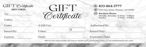 PGC-143 - Premium Gift Certificates