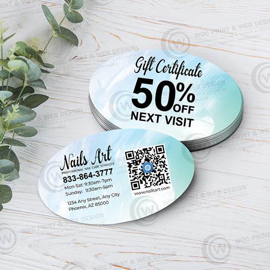 nails-salon-oval-business-card-socb-03 - Oval Business Card - WOC print nails-salon-oval-business-card-socb-03 - Oval Business Card - WOC print