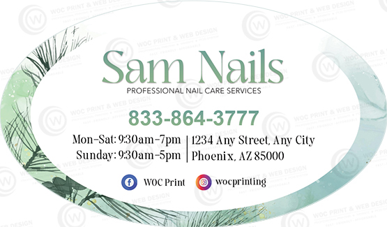 SOBC-01 - Oval Business Card