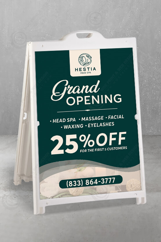 head-spa-a-frame-signs-zaf-01 - Head Spa A-Frame Signs 24x36 - WOC print head-spa-a-frame-signs-zaf-01 - Head Spa A-Frame Signs 24x36 - WOC print