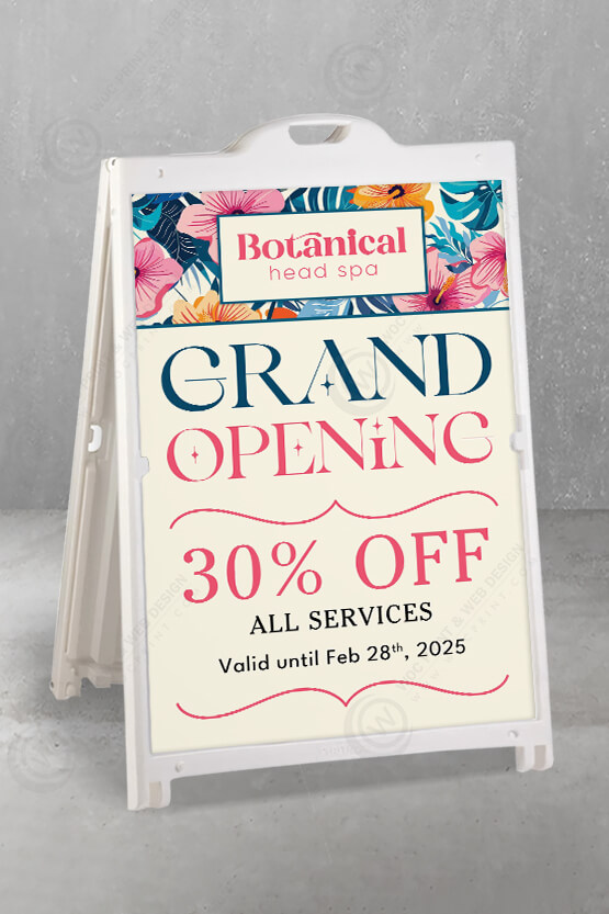 head-spa-a-frame-signs-zaf-02 - Head Spa A-Frame Signs 24x36 - WOC print head-spa-a-frame-signs-zaf-02 - Head Spa A-Frame Signs 24x36 - WOC print