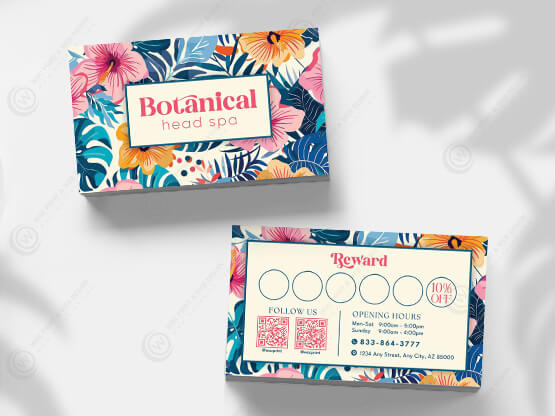 head-spa-business-cards-zbc-02 - Head Spa Business Cards - WOC print
