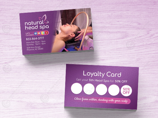 head-spa-business-cards-zbc-04 - Head Spa Business Cards - WOC print